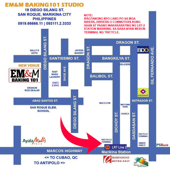Contact Us | Venue | Bakery