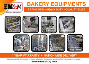 EM&M BAKERY EQUIPMENTS AVAILABLE (Luzon, Visayas, Mindanao & NCR)