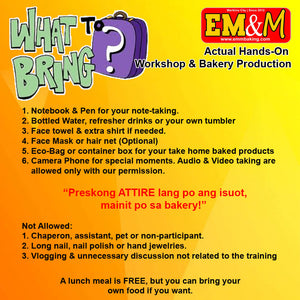 WHAT TO BRING & PREPARE FOR OUR HANDS-ON TRAINING?