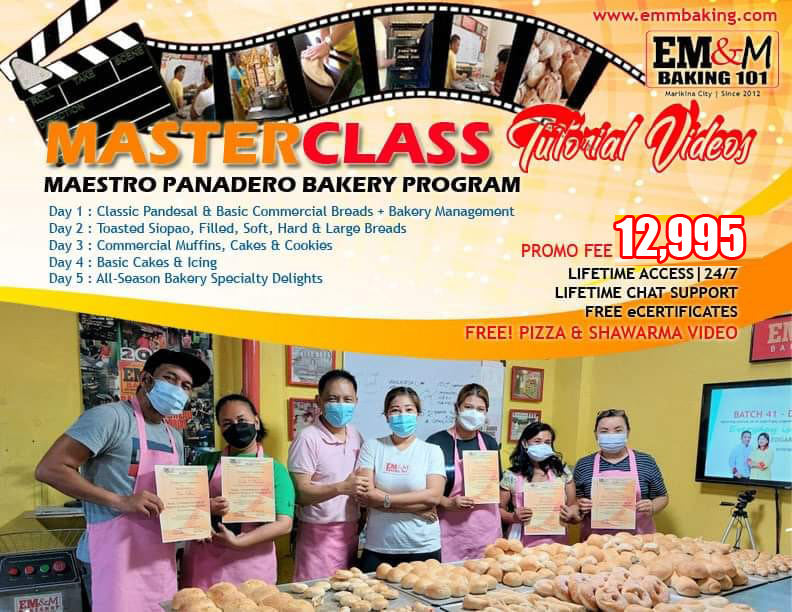 [WEBINAR 2025 MASTERCLASS] Online Video EM&M Maestro Panadero Comprehensive Bakery Program