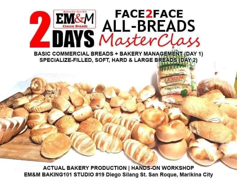 [2025 HANDS ON/CONSULTANCY] BASIC COMMERCIAL BAKERY BREADS + BAKERY OPERATION/MANAGEMENT