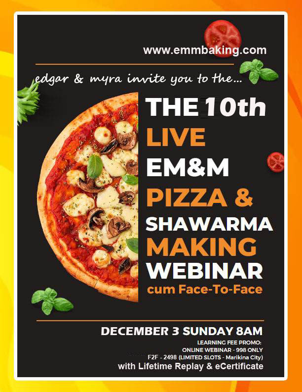 [ONLINE] Special Short Course: Pizza & Shawarma Making