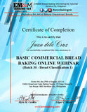 LIVE BAKING WEBINAR OR FACE-TO-FACE: BASIC COMMERCIAL BREADS + BAKERY MANAGEMENT