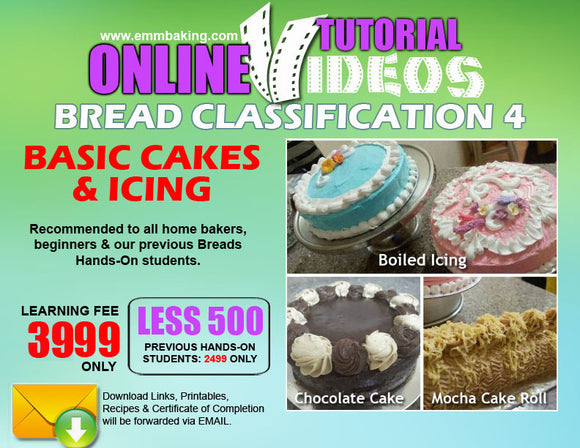[ONLINE] Bread Classification 4: Basic Cakes & Icing