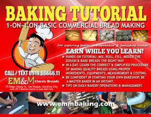 [2025] EXCLUSIVE 1-0N-1 BAKERY CONSULTANCY WEEKDAYS FACE TO FACE
