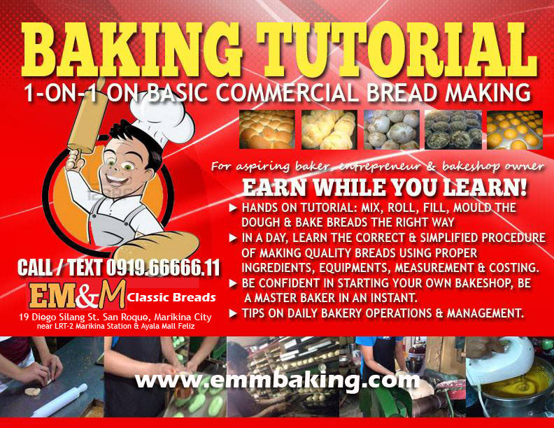 [2025] EXCLUSIVE 1-0N-1 BAKERY CONSULTANCY WEEKDAYS FACE TO FACE