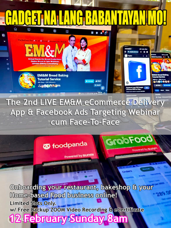 [WEBINAR] The 2nd LIVE EM&M FACEBOOK ADS TARGETING & eCOMMERCE ONLINE DELIVERY APP WEBINAR