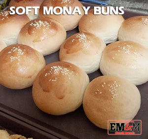 Classic Soft Monay Buns (6 Pcs per Pack x 2 )